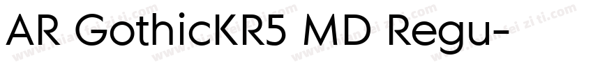 AR GothicKR5 MD Regu字体转换